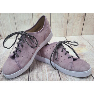 Vionic Keke Suede Lace Up Sneakers Comfort Shoes Women's Size US 8.5 Mauve